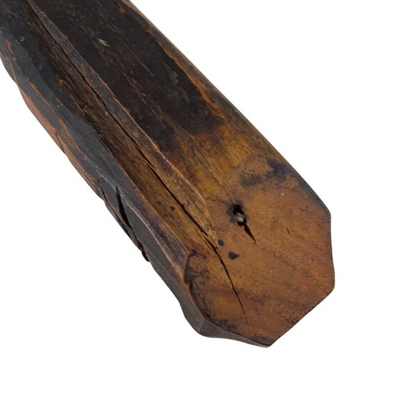 Hand-Carved Tribal Wooden Figurine Sculpture 12" Tall Unique Ethnic Art Decor - Picture 7 of 12